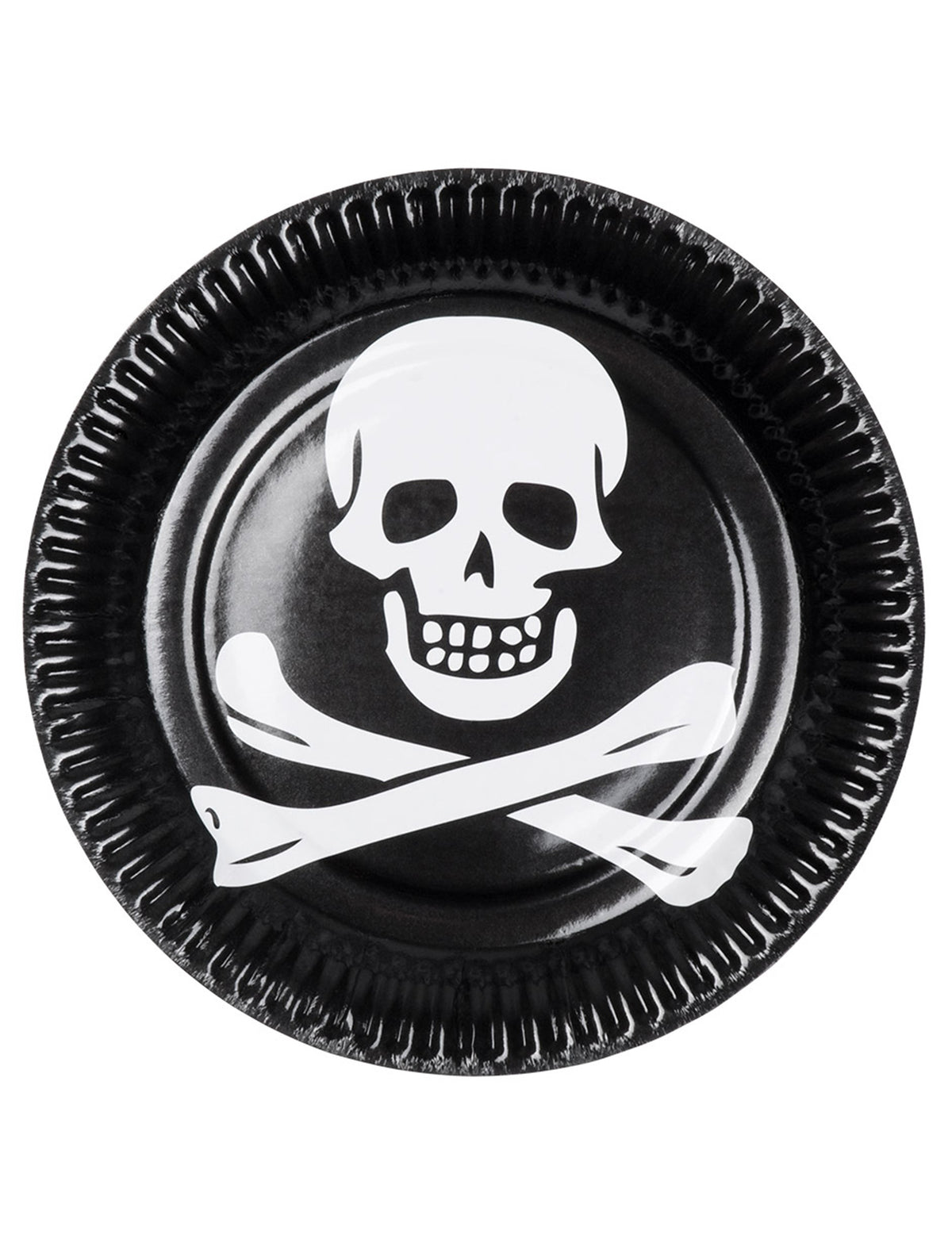 10 Assiettes tête de mort 23 cm