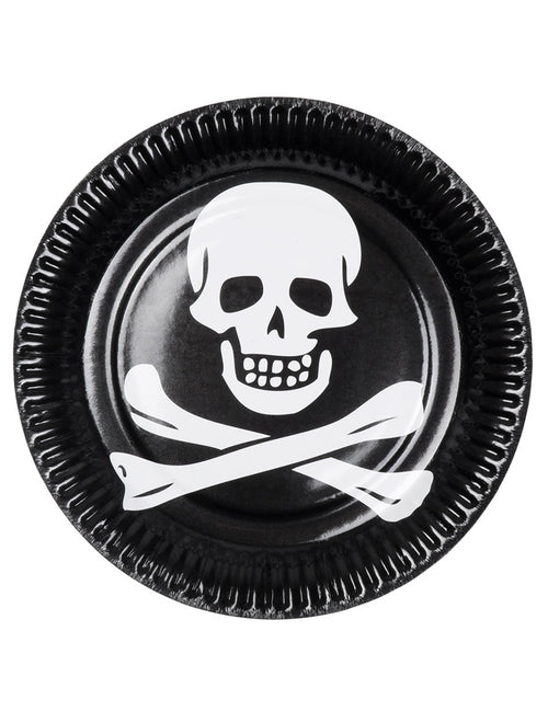 10 Assiettes tête de mort 23 cm