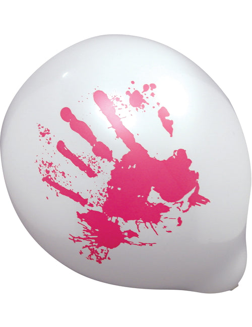 10 Ballons mains ensanglantées 23 cm