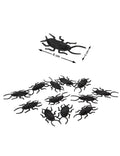 12 Cafards noirs 6 cm Halloween