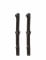 2 Bougies branches d'arbre noires 25 cm