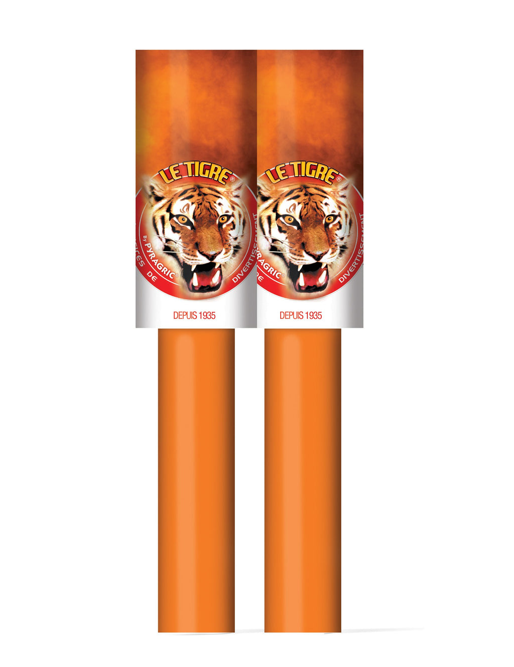 2 Fumigènes à main oranges 45 secondes