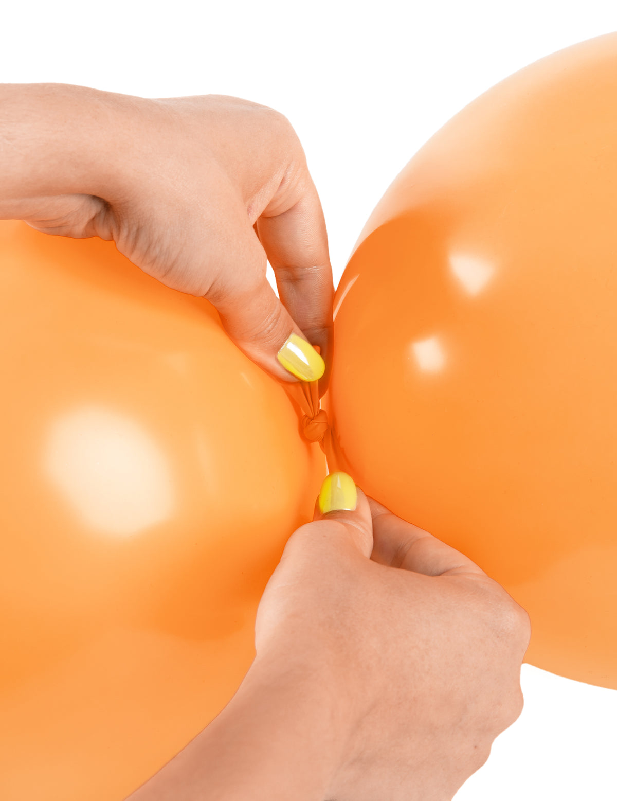20 Ballons orange à relier 28 cm