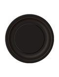 20 Petites assiettes en carton noires 18 cm