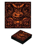 20 Serviettes citrouille gothique 16 x 16 cm