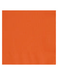 20 Serviettes en papier oranges 33 x 33 cm