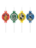 4 Pailles en carton Harry Potter™
