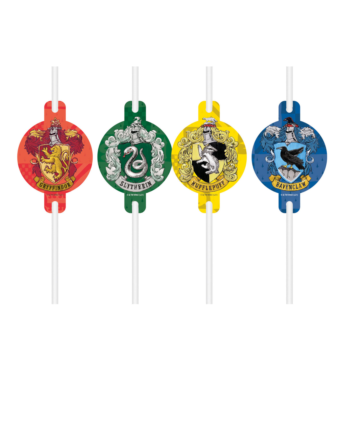 4 Pailles en carton Harry Potter™