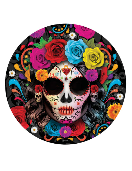 6 Assiettes Catrina Dia de los muertos 23 cm