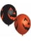 6 Ballons en latex citrouilles souriantes 27 cm