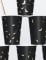 6 gobelets en carton chauve-souris noirs et dorés 220 ml pour Halloween