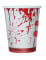 6 Gobelets en carton Halloween ensanglanté 240 ml