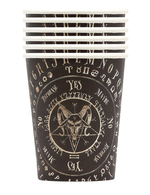6 Gobelets en carton ouija