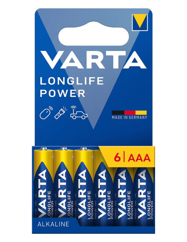 6 Piles LONGLIFE POWER LR03/AAA