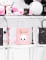 6 sacs à bonbons boo roses et blancs halloween