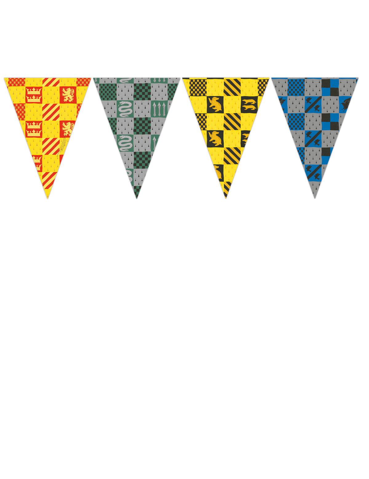 Guirlande fanions en papier Poudlard Harry Potter™ 2 m