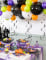 8 Décorations Spirales Noires