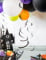 8 Décorations Spirales Noires