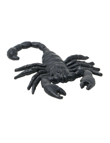 8 Scorpions noirs 6 cm