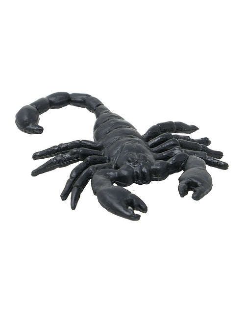8 Scorpions noirs 6 cm
