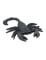 8 Scorpions noirs 6 cm