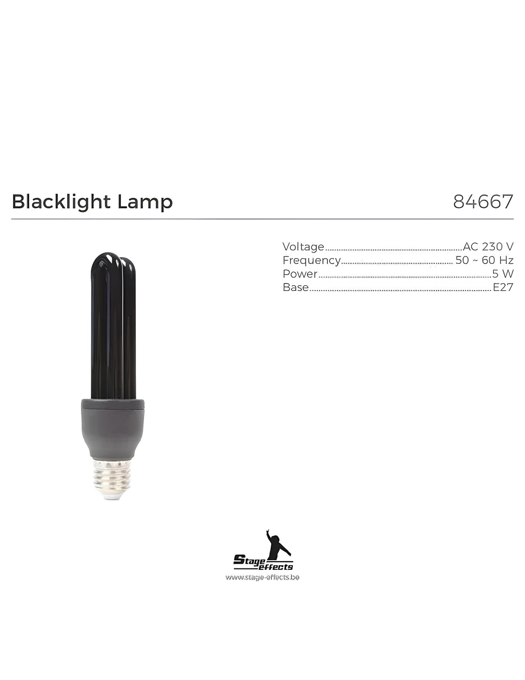 Ampoule Lumière noire E27
