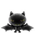 Ballon aluminium chauve souris noire 80 x 52 cm
