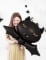 Ballon aluminium chauve souris noire 80 x 52 cm