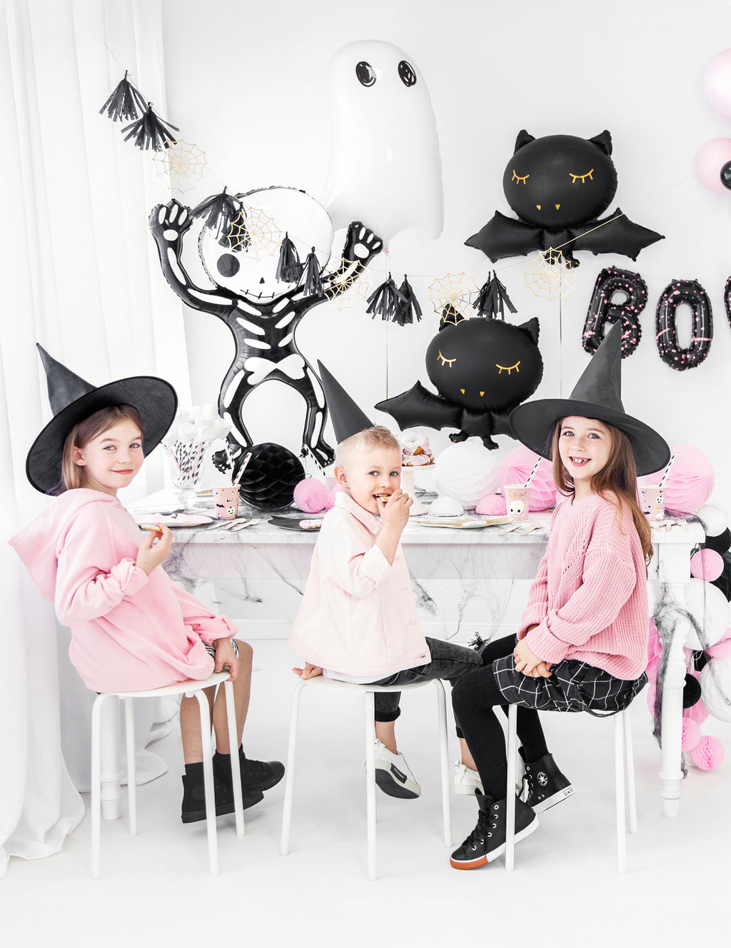 Ballon aluminium chauve souris noire 80 x 52 cm