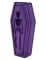 Boite cercueil violette 19 cm