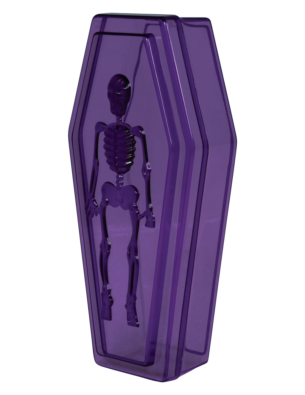 Boite cercueil violette 19 cm