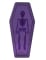Boite cercueil violette 19 cm