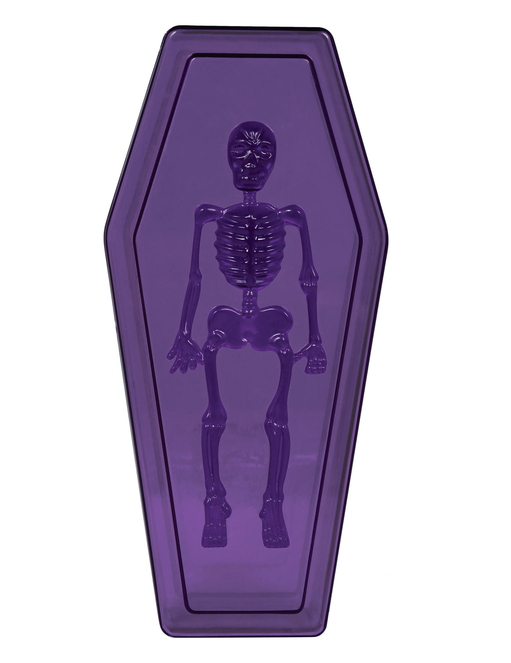 Boite cercueil violette 19 cm