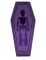 Boite cercueil violette 19 cm