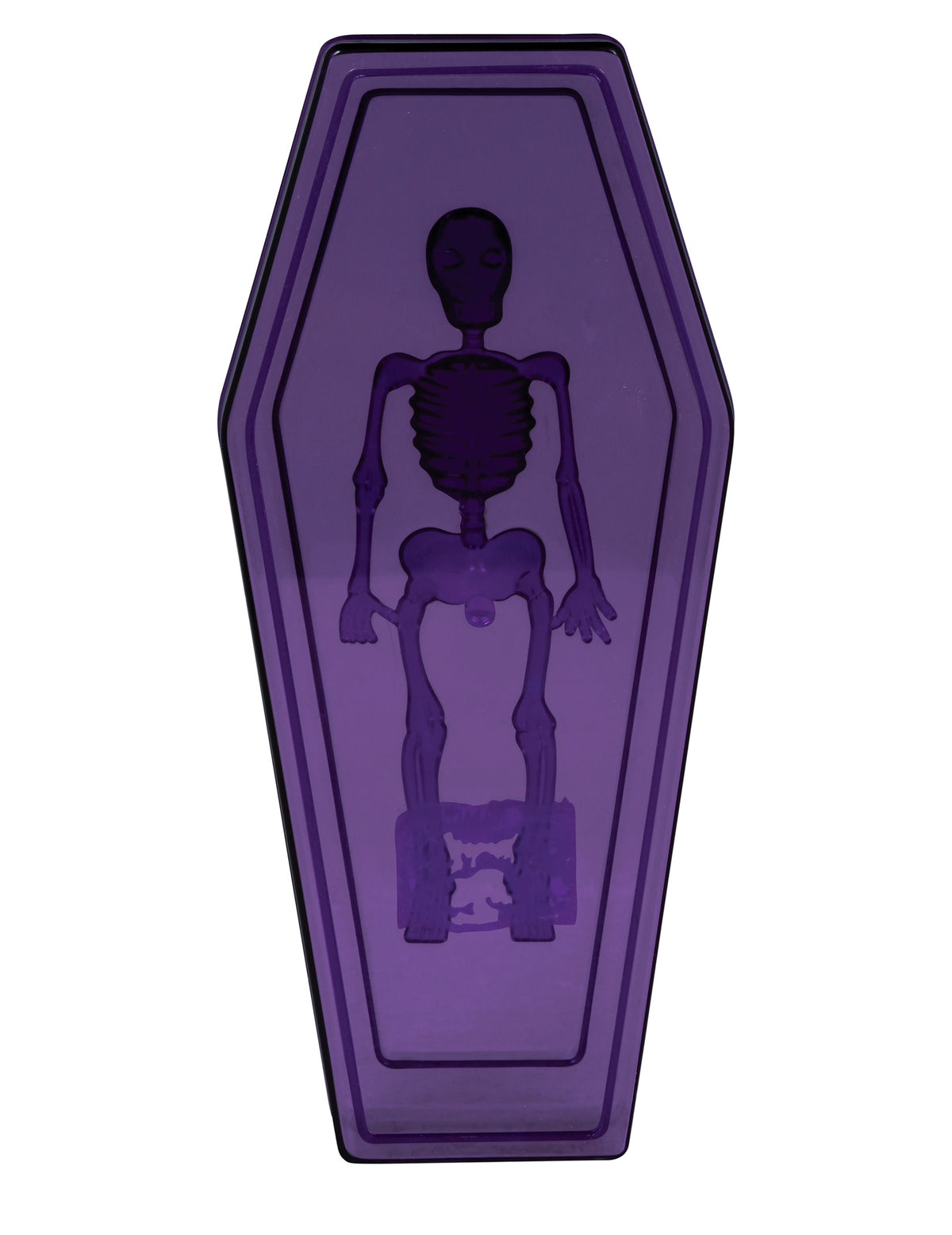 Boite cercueil violette 19 cm