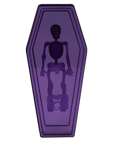 Boite cercueil violette 19 cm