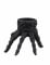 Bougeoir main squelette noire 13 cm