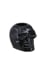 Bougeoir tête de mort noire 5 cm