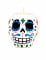 Bougeoir crâne Dia de los Muertos 7 cm