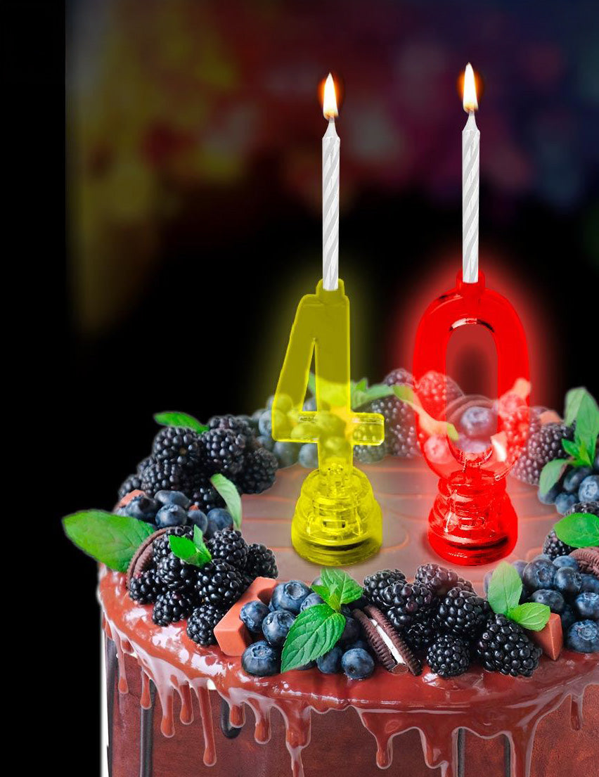 Bougies lumineuses LED chiffre 0