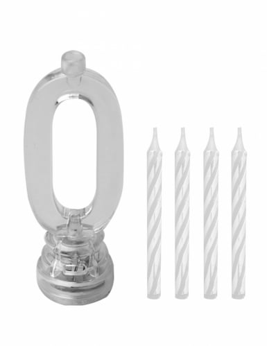 Bougies lumineuses LED chiffre 0