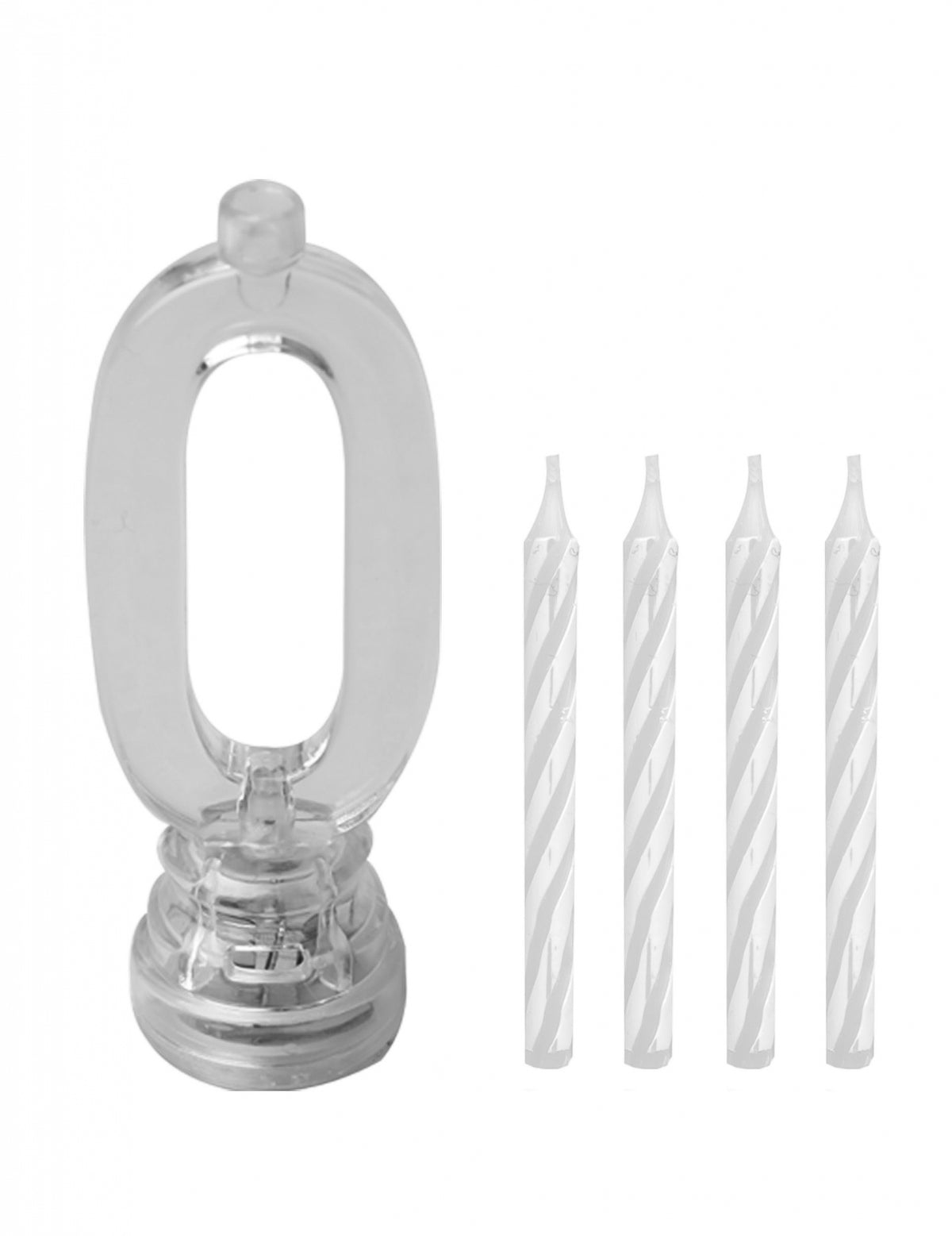 Bougies lumineuses LED chiffre 0