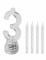 Bougies lumineuses LED chiffre 3