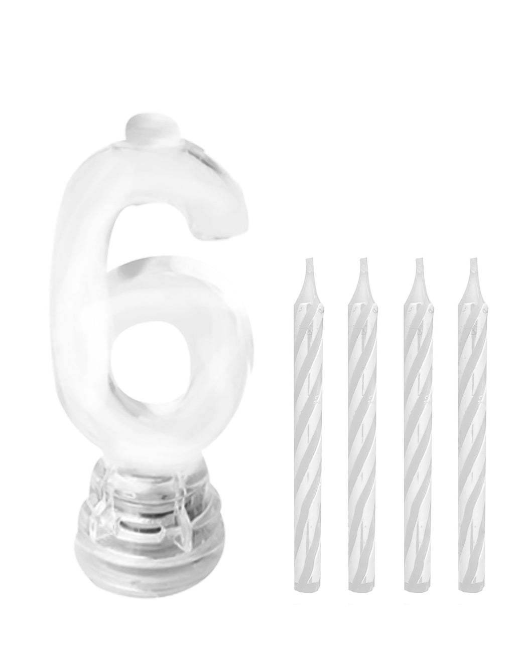 Bougies lumineuses LED chiffre 6