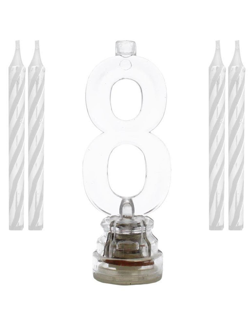 Bougies lumineuses LED chiffre 8
