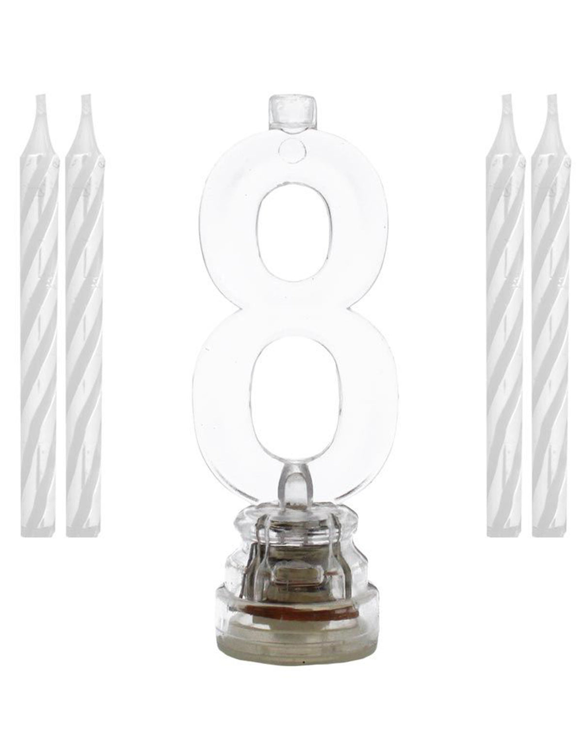 Bougies lumineuses LED chiffre 8
