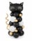 Bouquet de ballons chat noir 140 x 83 cm, kit 61 pièces