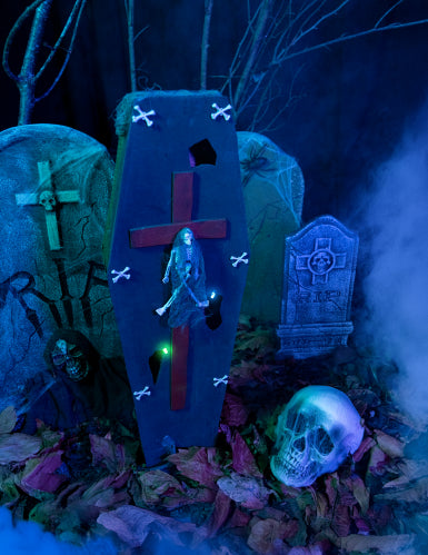 Cercueil avec croix 71 cm Halloween