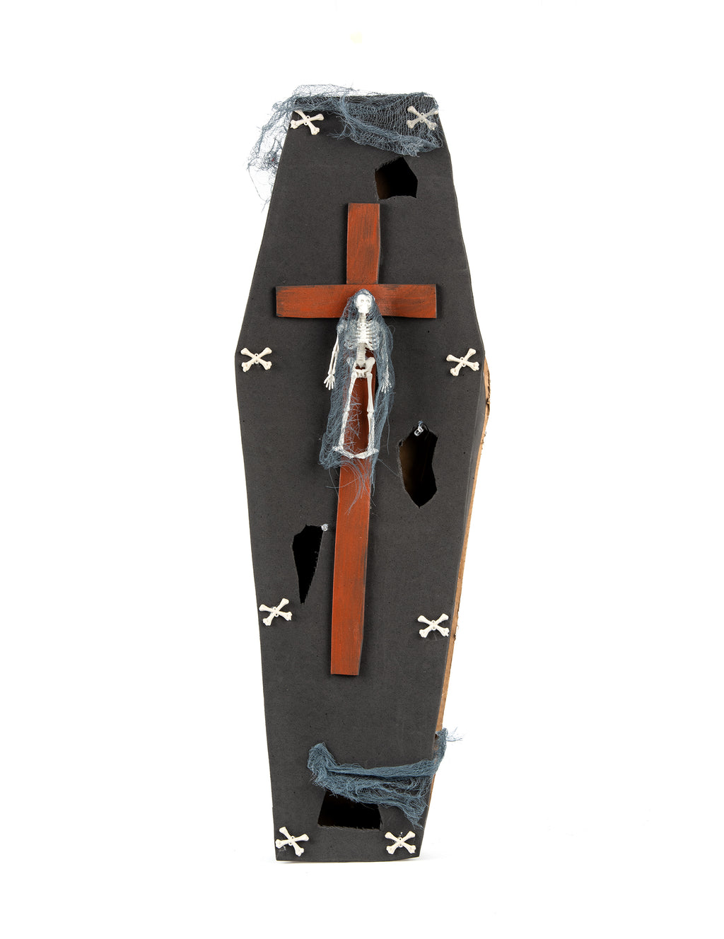 Le caveau du vampire — cercueil avec croix, 71 cm