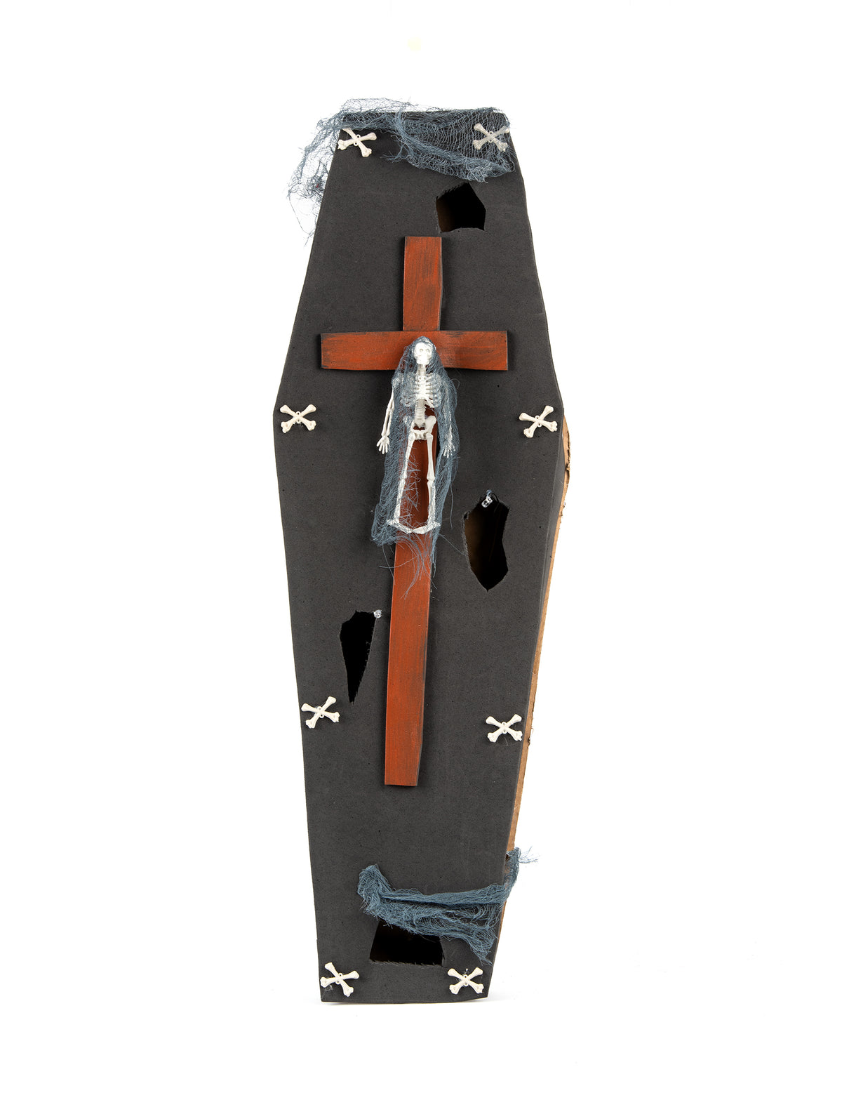 Le caveau du vampire — cercueil avec croix, 71 cm